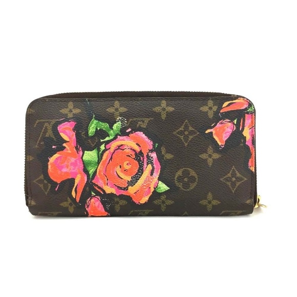 100% Auth Louis Vuitton Rose Zippy Zip Long Wallet - Picture 4 of 8
